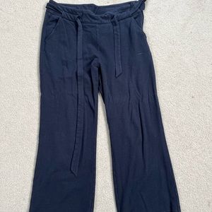 CAbi Black Wide-Leg Trousers